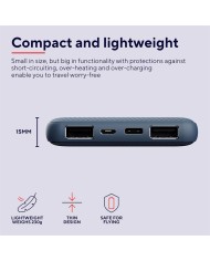 POWERBANK TRUST PRIMO SLIM 10000MAH X2 USB-A + USB-C + MICRO-USB ECO BLUE POWERBANK TRUST PRIMO SLIM 10000MAH X2 USB-A + USB-C + MICRO-USB ECO BLUE