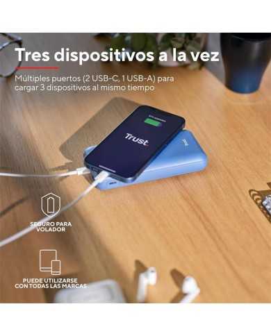 POWERBANK TRUST REDOH 20000MAH USB-A + X2 USB-C BLUE POWERBANK TRUST REDOH 20000MAH USB-A + X2 USB-C BLUE