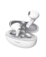 AURICULARES TRUST YAVI EARPHONES ENC BLUETOOTH WIRELESS WHITE AURICULARES TRUST YAVI EARPHONES ENC BLUETOOTH WIRELESS WHITE