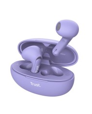 AURICULARES TRUST YAVI EARPHONES ENC BLUETOOTH WIRELESS PURPLE