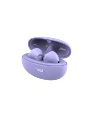 AURICULARES TRUST YAVI EARPHONES ENC BLUETOOTH WIRELESS PURPLE