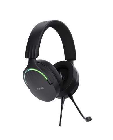 AURICULARES + MICROFONO TRUST GAMING RGB GXT 490 FAYZO HEADSET 7.1 BLACK