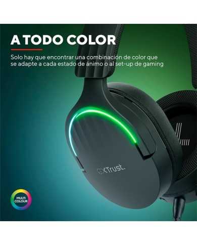 AURICULARES + MICROFONO TRUST GAMING RGB GXT 490 FAYZO HEADSET 7.1 BLACK AURICULARES + MICROFONO TRUST GAMING RGB GXT 490 FAYZO HEADSET 7.1 BLACK