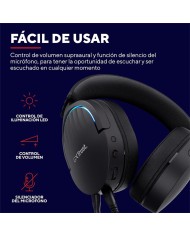 AURICULARES + MICROFONO TRUST GAMING RGB GXT 490 FAYZO HEADSET 7.1 BLACK