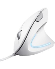 RATON TRUST VERTO USB ERGONOMIC WHITE