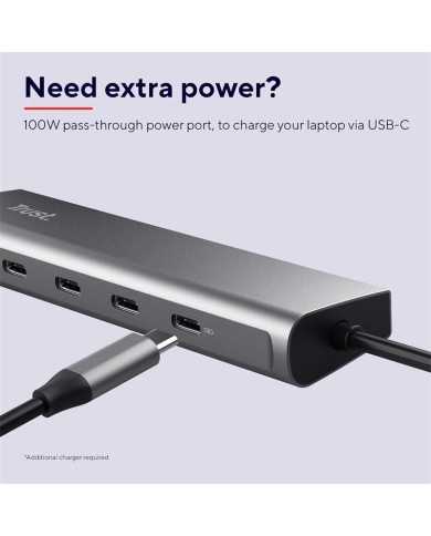 HUB USB-C TRUST 5 PUERTOS HALYX USB-C 3.2 HUB USB-C TRUST 5 PUERTOS HALYX USB-C 3.2