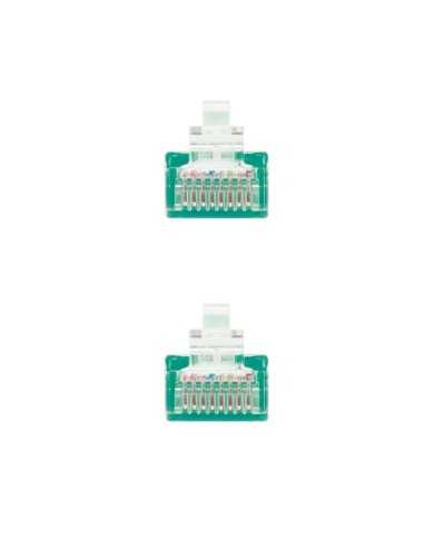 CABLE DE RED CAT.6 UTP 0.5M NANOCABLE GREEN