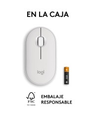 RATON LOGITECH PEBBLE 2 M350S WIRELESS WHITE