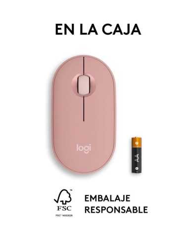 RATON LOGITECH PEBBLE 2 M350S WIRELESS ROSE RATON LOGITECH PEBBLE 2 M350S WIRELESS ROSE