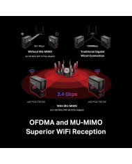 WIRELESS REPEATER TP-LINK AXE5400 WIFI 6E TRI-BAND MESH PACK 2 DECO XE75