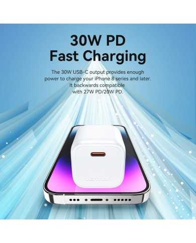 CARGADOR SMARTPHONE/TABLET VENTION FAKY0-EU USB-C 30W YELLOW