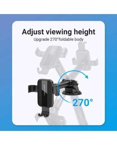 SOPORTE VENTION KCOB0 COCHE PARA SMARTPHONE 4.7-7.32 VENTOSA BLACK