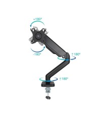 SOPORTE DE MESA TV MONITOR TOOQ ERGONOMICO ASISTIDO 17-32 BLACK