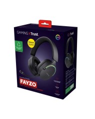 AURICULARES + MICROFONO TRUST GAMING RGB GXT 491 FAYZO HEADSET WIRELESS