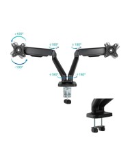 SOPORTE DE MESA TV/MONITOR TOOQ DB5132TNR-B 17-32 2 BRAZOS ASISTIDO BLACK