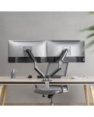 SOPORTE DE MESA TV/MONITOR TOOQ DB4132TNR-G 17-32 2 BRAZOS ASISTIDO GREY