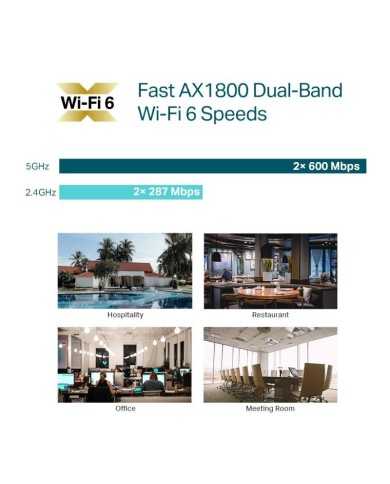 ACCESS POINT TP-LINK EAP613 AX1800 DUALBAND WIFI 6 INTERIOR POE+
