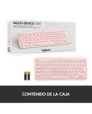 TECLADO LOGITECH K380 TKL BLUETOOTH MULTI-DEVICE ROSE