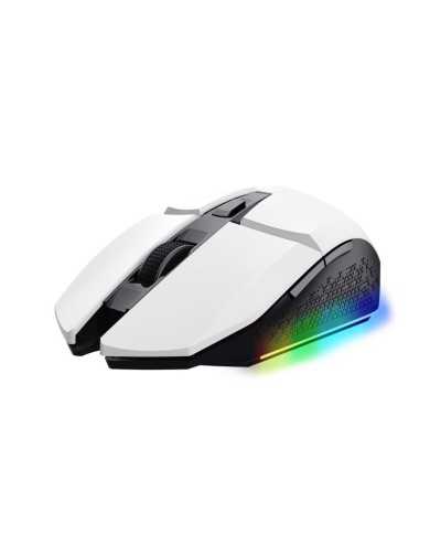 RATON TRUST GAMING GXT 110 FELOX RGB WIRELESS 4800DPI 6 BOTONES WHITE