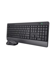 TECLADO + RATON TRUST TREZO WIRELESS BLACK ECO