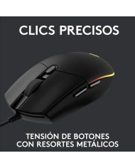 RATON LOGITECH G203 LIGHTSYNC RGB USB BLACK