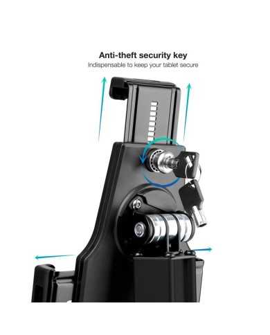 SOPORTE SOBREMESA TOOQ ANTIRROBO PARA TABLET 7.9-10.5 BLACK SOPORTE SOBREMESA TOOQ ANTIRROBO PARA TABLET 7.9-10.5 BLACK