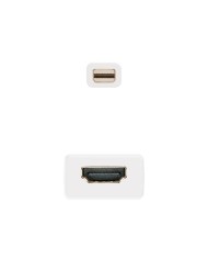 ADAPTADOR NANOCABLE MINI DP A HDMI MINI DP/M-HDMI/H WHITE 15CM