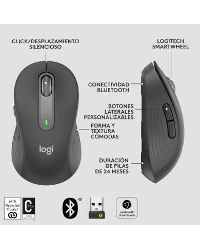 RATON LOGITECH SIGNATURE M650 M WIRELESS BLACK RATON LOGITECH SIGNATURE M650 M WIRELESS BLACK