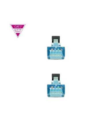 CABLE DE RED CAT.7 S/FTP 0.5M NANOCABLE BLACK