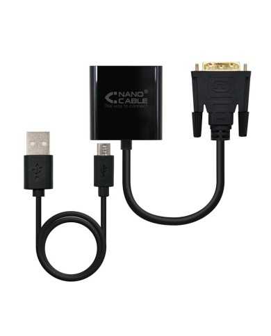 CABLE CONVERSOR DVI A M-SVGA 10CM BLACK