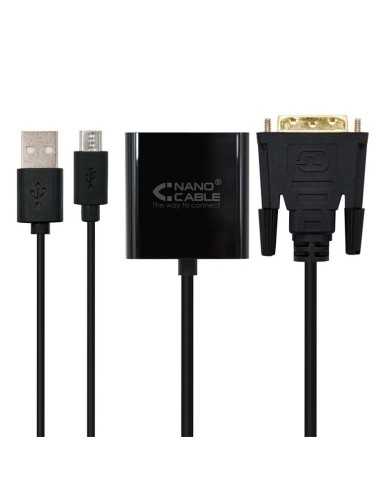 CABLE CONVERSOR DVI A M-SVGA 10CM BLACK