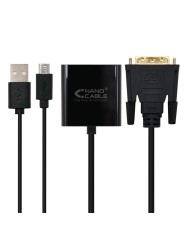 CABLE CONVERSOR DVI A M-SVGA 10CM BLACK