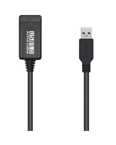 CABLE USB 3.0 ALARGADOR AM/AH 5M AISENS BLACK CABLE USB 3.0 ALARGADOR AM/AH 5M AISENS BLACK