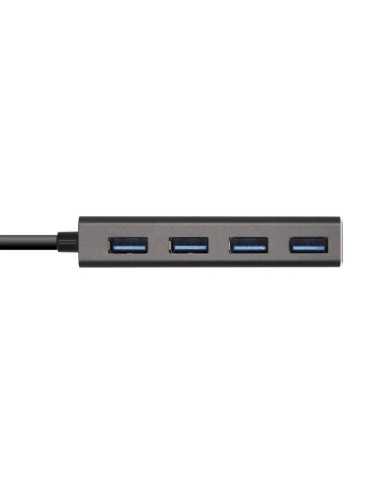 HUB USB-C 3.1 AISENS 4 PUERTOS USB-A 3.0 15CM GREY