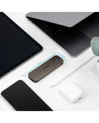 CAJA EXTERNA TOOQ ALUMINIO SSD M.2 CCS USB 3.1 BROWN