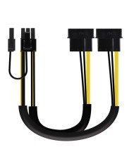 CABLE ALIMENTACION TARJETA GRAFICA NANOCABLE X2 MOLEX/M - 6+2 PIN/M 20CM