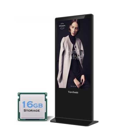 MONITOR DISPLAY PUBLICITARIO VIEWSONIC 55 TACTIL 4K 16GB ANDROID 8.0
