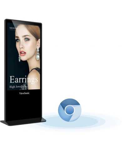 MONITOR DISPLAY PUBLICITARIO VIEWSONIC 55 TACTIL 4K 16GB ANDROID 8.0