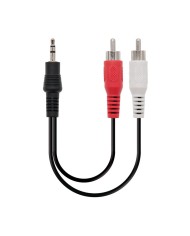 ¡Disfruta del mejor sonido con el Cable de Audio Nanocable Jack 3.5 