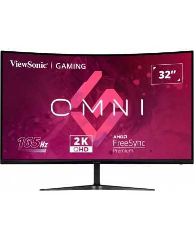 MONITOR GAMING VIEWSONIC 32? 165HZ QHD CURVO MULTIM ERGO HDMI DP 3YR GAR