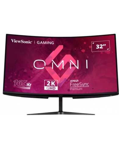 MONITOR GAMING VIEWSONIC 32? 165HZ QHD CURVO MULTIM ERGO HDMI DP 3YR GAR