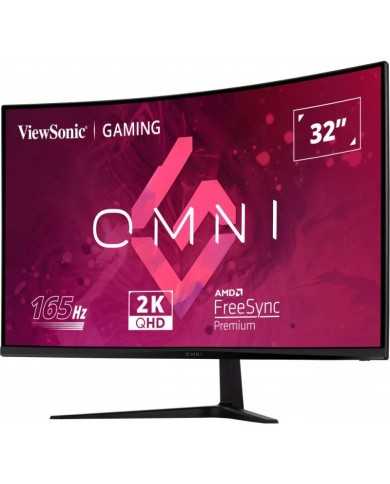 MONITOR GAMING VIEWSONIC 32? 165HZ QHD CURVO MULTIM ERGO HDMI DP 3YR GAR