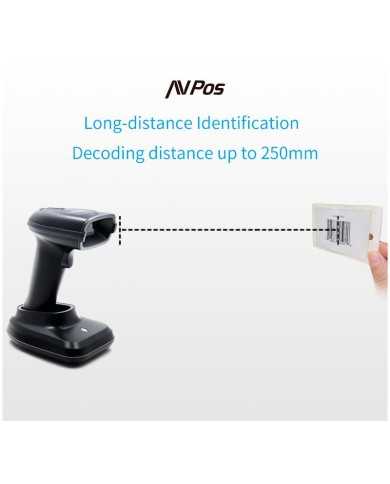 LECTOR AVPOS CODIGOS AVPOS 1D + 2D +QR BT230 WIRELESS 2.4 + BLUETOOTH + USB LECTOR AVPOS CODIGOS AVPOS 1D + 2D +QR BT230 WIRELESS 2.4 + BLUETOOTH + USB