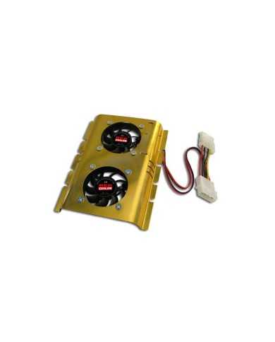 VENTILADOR DOBLE CON DISIPADOR PARA DISCO DURO 3.5 VENTILADOR DOBLE CON DISIPADOR PARA DISCO DURO 3.5