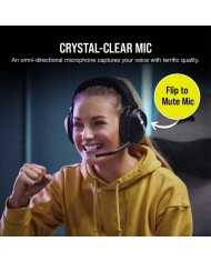 AURICULARES + MICROFONO CORSAIR HS55 GAMING HEADSET WIRELESS DB 7.1 BLACK