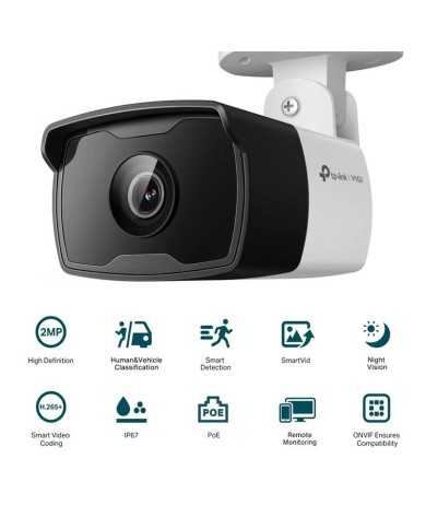 CAMARA IP TP-LINK VIGI BULLET EXTERIOR 2MP 4MM IR 30M IP67 POE CAMARA IP TP-LINK VIGI BULLET EXTERIOR 2MP 4MM IR 30M IP67 POE