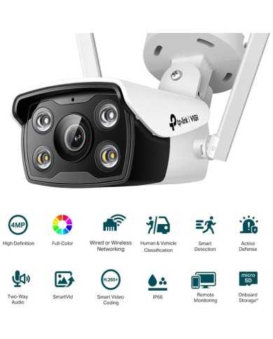CAMARA IP TP-LINK VIGI BULLET 4MP 4MM IR 30M IP66 CC CAMARA IP TP-LINK VIGI BULLET 4MP 4MM IR 30M IP66 CC