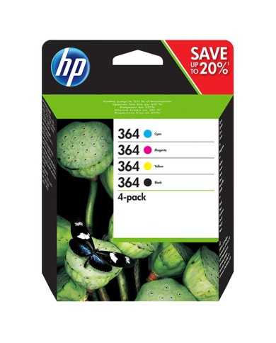 TINTA HP 364 N9J73AE PACK 4 COLORES