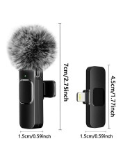 MICROFONO RECEPTOR ONEWAY USB C LAVALIER MICROFONO PINZA WIRELESS