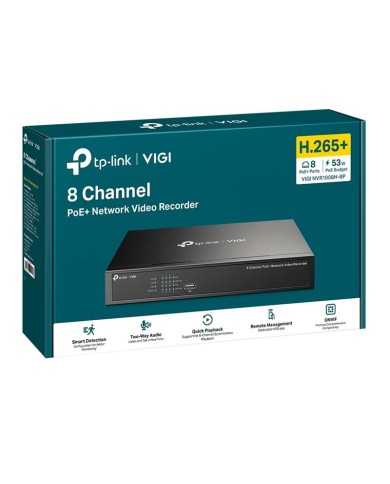 GRABADOR IP NVR TP-LINK VIGI 8 CH IP 1HDD H265+ POE GRABADOR IP NVR TP-LINK VIGI 8 CH IP 1HDD H265+ POE